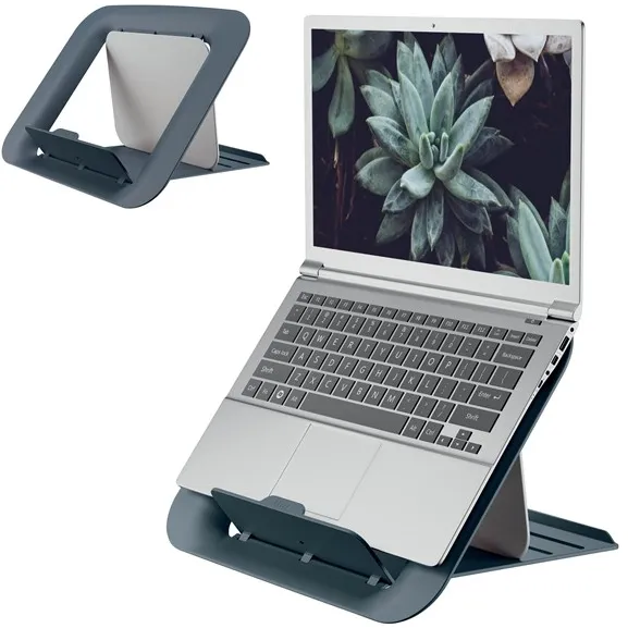 Leitz Ergo Cosy verstellbarer Laptopständer, 80 % recycelter Kunststoff Samtgrau